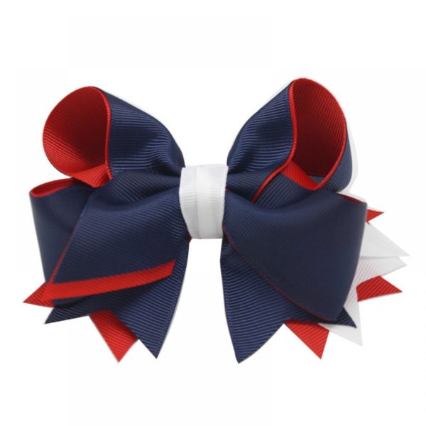 ez-1530875102-6377998-jpg Haarschleife Sea mit Haar-Clip in blau-rot-weiss für Tanz