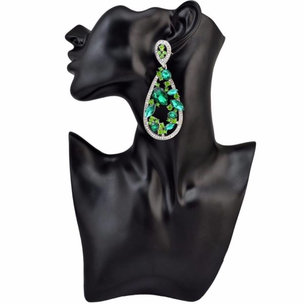 luxus-braut-gr-n-lila-kristall-ohrringe-frauen-hochzeit-schmuck-big-anh-nger-erkl-rung-braut-jpg Kristall Ohrringe Show Tanz Marry gruen