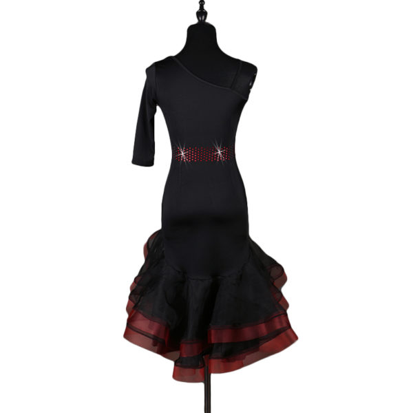 LIUHUO Latein Tanzkleid Mit Pailletten & Fransen - Show Outfit