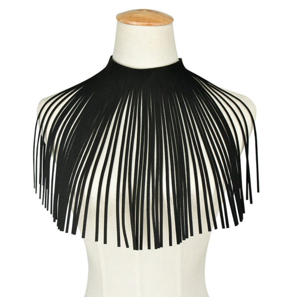 vintage-necklace-body-jewelry-african-jewelry-retro-black-linear-tassel-suede-necklace-body-jewelry-accessories-for-jpg Showtanz Körperkette Spirada schwarz