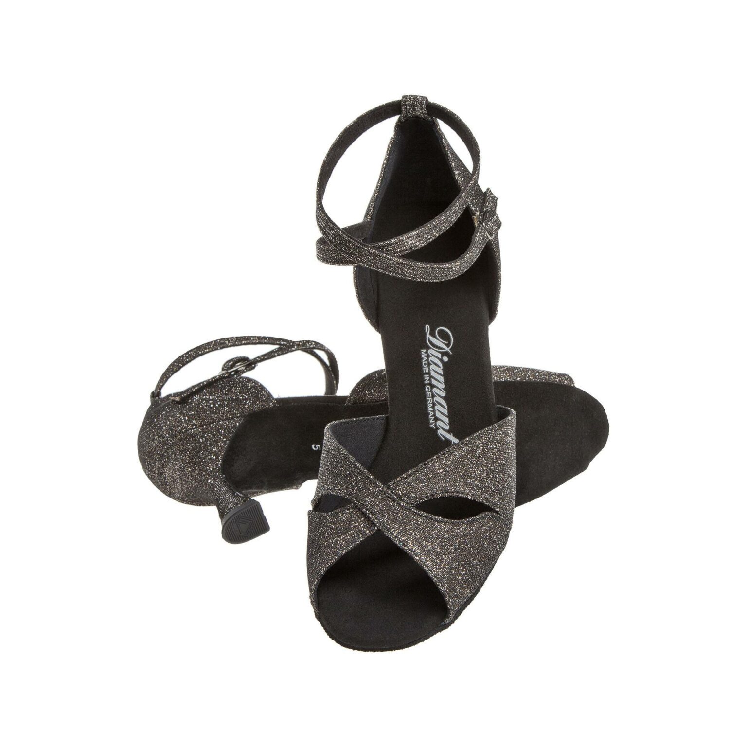 Diamant Diamant Damen Tanzschuhe 058-080-034 - Zapatillas de Baila Moderno y Jazz Mujer, Negro (Negro), 33 1/3