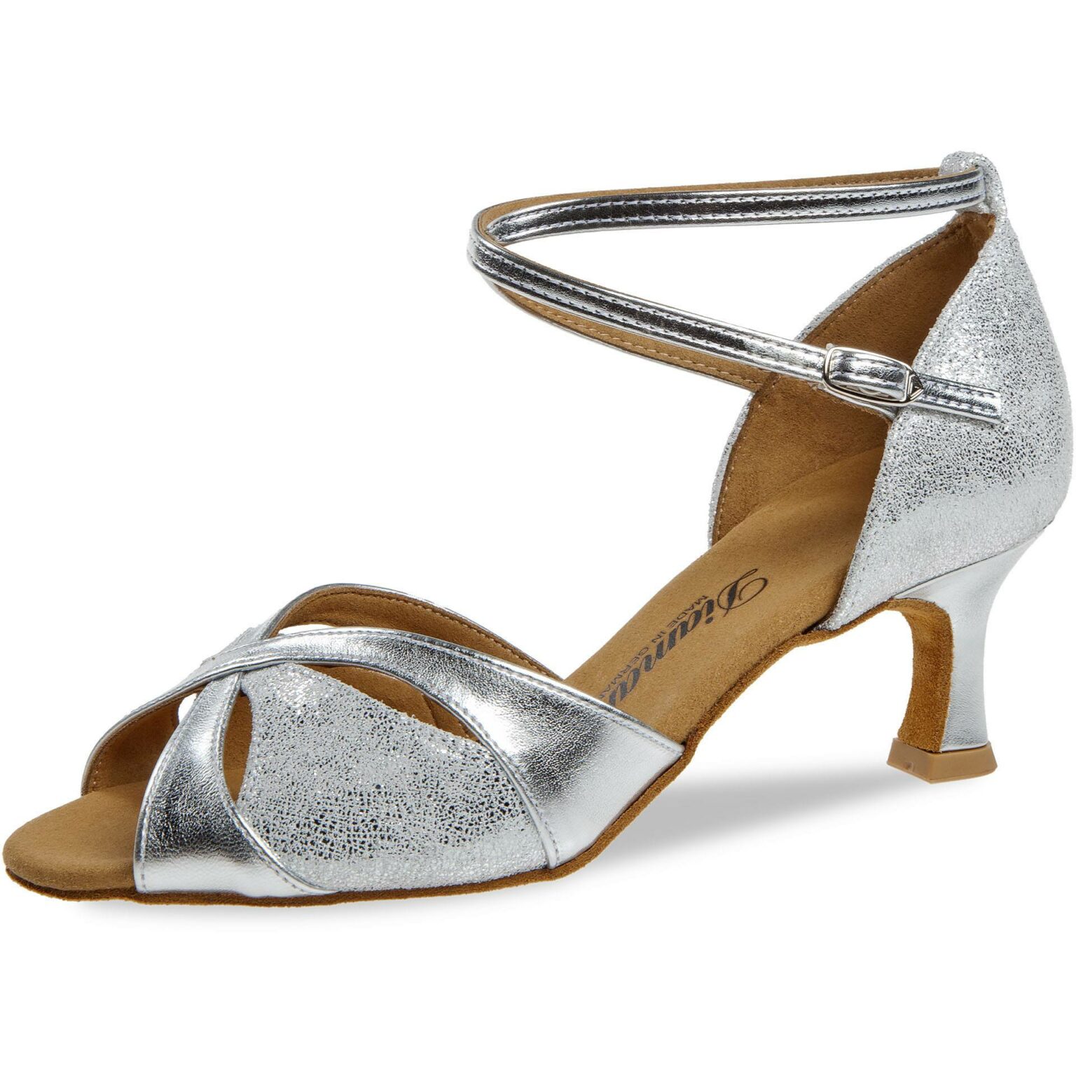 Scarpe Da Ballo Diamant Uomo – Oxford Captoe A 5 Fori In Nappa E Pelle Scamosciata, Tacco 2 Cm, Made In Germany - 2